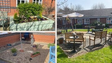 Sprucing up the garden finds chicks at Lincoln care home